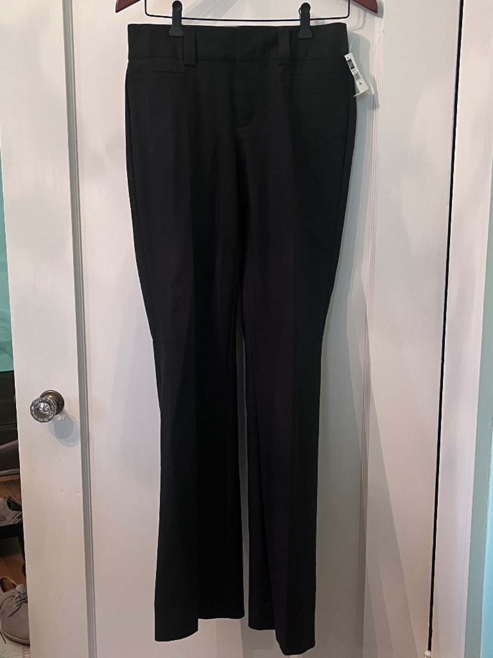 Gap NWT black curvy stretch pants 4 long